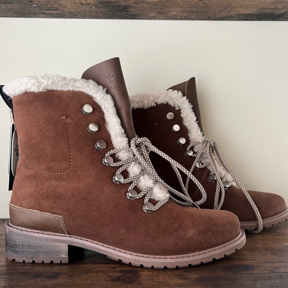 NIB Emu Australia Billington Hiker Boots in Brown Sz 7